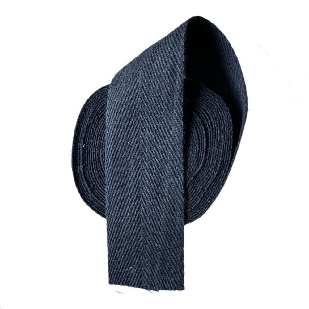 Cotton black Webbing thin 5 yards make your own guitar or purse strap